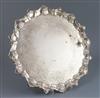 A George III silver salver, 37 oz.                                                                                                     