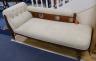 A late Victorian upholstered chaise longue, length 170cm, depth 65cm, height 81cm                                                                                                                                           