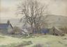 Charles H.H. Burleigh (1875-1956), watercolour, Welsh farmhouse, signed in pencil, 25 x 35cm                                                                                                                                