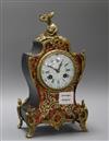 A Louis XV style gilt metal and boulle cased eight day mantel clock height 30cm                                                        