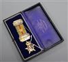 A silver-gilt Masonic badge presented to Prfg Farr October 30th 1938 Carl Hasselgren Lodge                                             