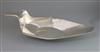 A large 1960's silver dish designed and made by A. Rawlinson and retailed by Asprey, 51 oz.                                            