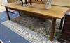 A French walnut farmhouse table W.250cm                                                                                                