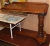 A Victorian walnut reading/invalids table W.80cm                                                                                       