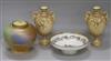 A small collection of Royal Worcester ceramics, H 16.5cm (largest)                                                                     
