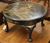 A 1920's lacquer low table W.68cm                                                                                                      