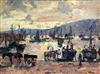 § John Anthony Park (1880-1962) The return of the fishing fleet 11.5 x 15.5in.                                                         