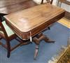 A late Regency mahogany folding card table W.92cm                                                                                      