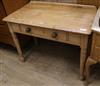 A pine side table W.99cm                                                                                                               