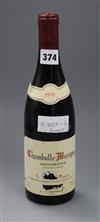 One bottle of Chambolle Musigny, 1991, Domaine G. Roumier.                                                                             