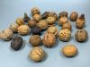 Various Chinese carved walnut shells                                                                                                                                                                                        