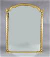 A Victorian giltwood overmantel mirror, W.4ft 9in. H.6ft 1in.                                                                          