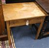 A Spanish pine side table W.66cm                                                                                                       