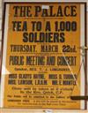 A WWI Wartroops poster for Thursday 22nd March 1915                                                                                    
