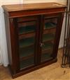 A Victorian mahogany two door bookcase W.89cm                                                                                          