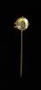 A late 19th century French 18ct gold and Essex crystal stick pin decorated with jockeys colours, see lot for related items                                                                                                  