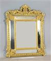 A 19th century French giltwood and gesso wall mirror, W.2ft 10in. H.3ft 7in.                                                           