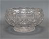 A Victorian heavy cut glass bowl height 17cm                                                                                           