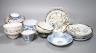 A group of Japanese porcelain tea wares and a rice bowl and cover                                                                                                                                                           