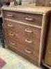 A G-plan oak chest of four drawers, width 76cm, depth 46cm, height 84cm                                                                                                                                                     