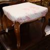 A Victorian dressing stool W.51cm                                                                                                      