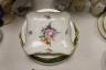Two Sevres Louis Philippe service monogrammed dishes, dated 1842, 30.5cm a Meissen Deutsche Blumen Marcolini period square dish and two other continental porcelain dishes                                                  