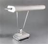 An Eileen Gray chromed metal and grey phenolic desk lamp, width 17.5in. height 15in.                                                   