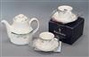 A Royal Doulton 'Juno' pattern tea service (setting for eight), mint and boxed                                                         