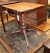 A Regency mahogany tripod wine table W.58cm                                                                                            