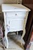 A 19th century French painted bedside cabinet, W-38, D,38, H-83.                                                                                                                                                            