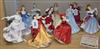 A group of ten Royal Doulton figures,                                                                                                  