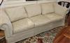 A three seater Chesterfield settee W.220cm                                                                                             