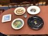 Barrett: Five Art pottery dishes and a studio pottery vase, largest diameter 47cm                                                                                                                                           