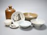 A group of Chinese Ming ceramics, bowls, dishes and a jar (7) 18cm                                                                                                                                                          