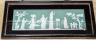 A Wedgwood jasperware plaque, framed. 15x48cm excl. frame                                                                                                                                                                   