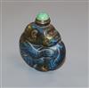 A Chinese hardstone snuff bottle 6cm high                                                                                              