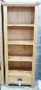 A contemporary light oak open bookcase, length 70cm, depth 34cm, height 182cm                                                                                                                                               