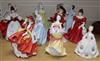 A group of ten Royal Doulton figures,                                                                                                  