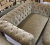 A late Victorian button backed Chesterfield settee W.150cm                                                                             