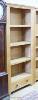 A contemporary light oak open bookcase, length 98cm, width 35cm, height 190cm                                                                                                                                               