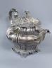 An early Victorina provincial silver pear shaped teapot, John Walton?, Newcastle, 1838, gross 25.5oz                                                                                                                        