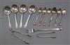 A small quantity of assorted silver and white metal flatware, 7.5 oz.                                                                  