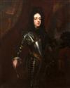 Follower of Caspar Netscher (1639-1684) Portrait of a Nobleman, 16 x 13in. ex Collection Earl of Rosebery                              