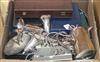 Assorted plated flatware including cased etc                                                                                           