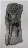 Manfred Von Diepold (1926-1997). A bronze of a reclining nude woman, 1 of 1, signed, length 42cm                                       