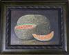 O. Miratuentes. oil on board, Still life of a melon, signed, 14 x 19cm                                                                 