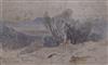 Edward Lear (1812-1888) 'Plain below Mt Ithome, 4p.m. 21 March 1849' 10.25 x 16.5in                                                    