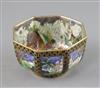 A Wedgwood Fairyland lustre 'Dana' octagonal bowl, designed by Daisy Makeig-Jones, W. 12cm                                             