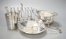 Assorted plated items.                                                                                                                                                                                                      