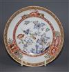 An early 18th century Meissen saucer, outside decorated 13.5cm diameter                                                                